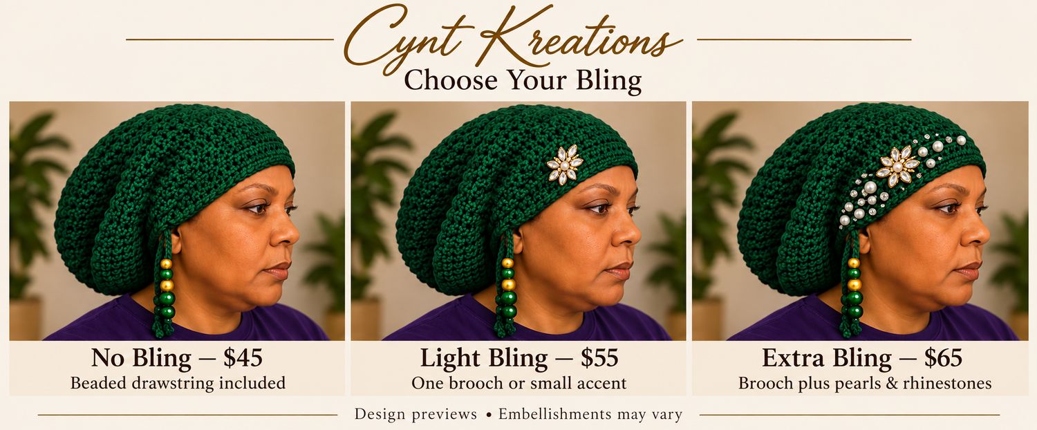 Custom Satin-Lined Crochet Loc Cap — Choose Your Colors