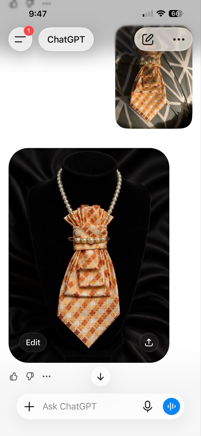 Cynt Kreations Wearable Art Tie Necklace Collection