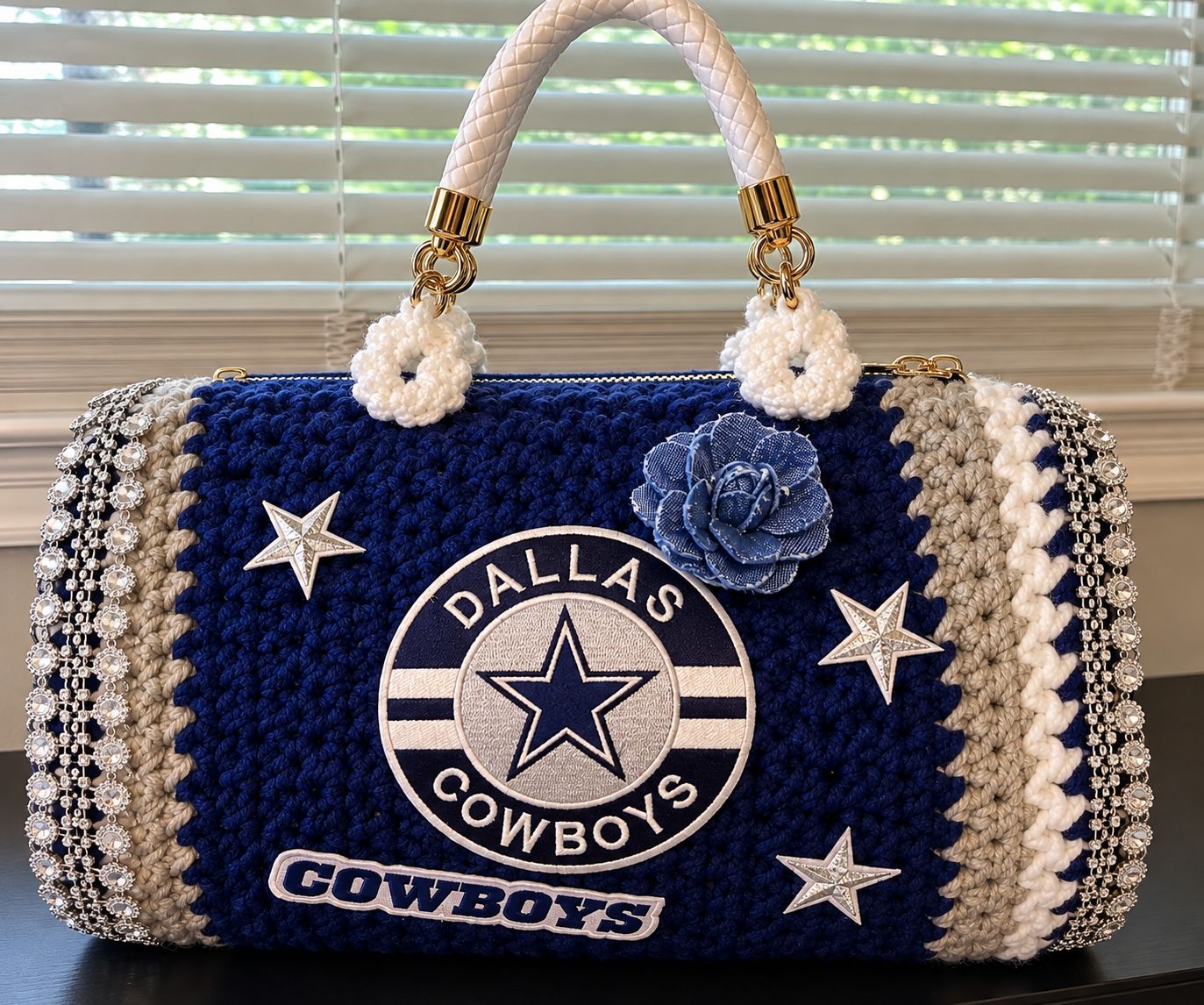 Custom Game Day Crochet Barrel Bag – Choose Your Team