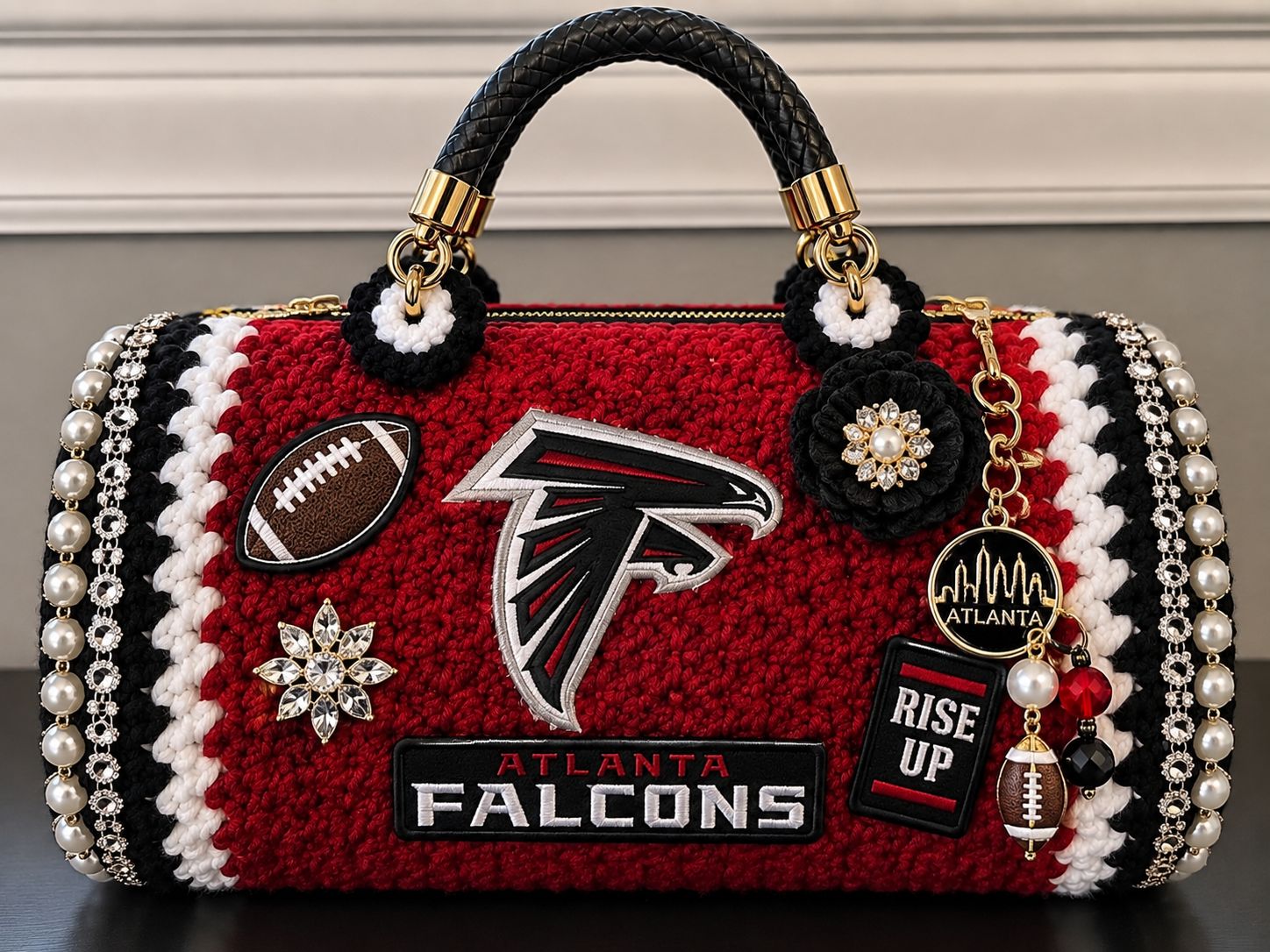 Custom Game Day Crochet Barrel Bag – Choose Your Team