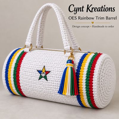 Custom OES Crochet Barrel Bag — Choose Your Style