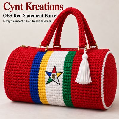 Custom OES Crochet Barrel Bag — Choose Your Style