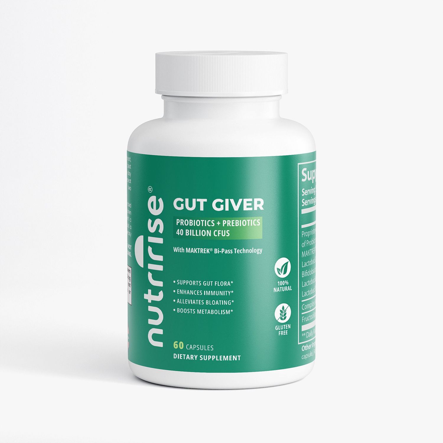Gut Giver Probiotic 40B CFU with Prebiotics