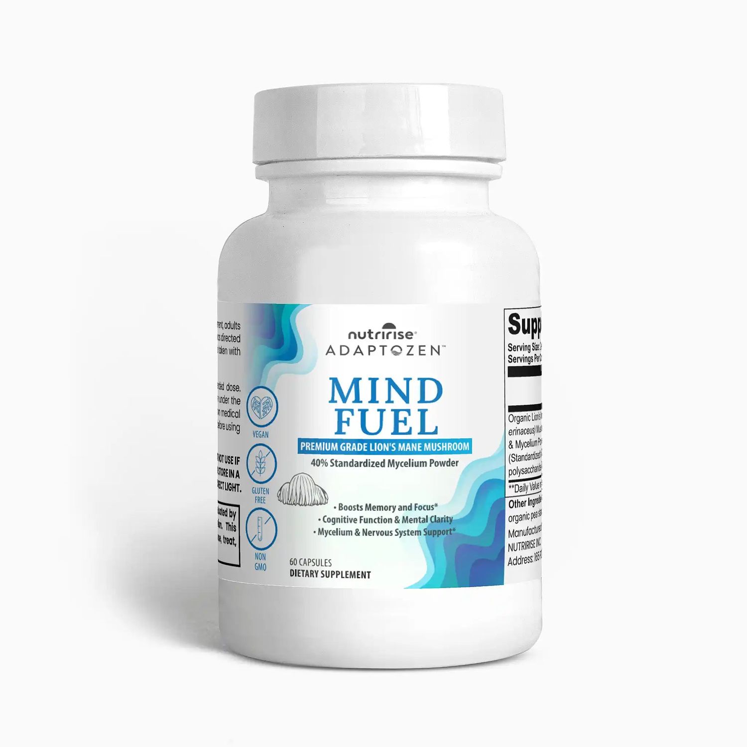 Adaptozen Mind Fuel Premium Grade Lion's Mane Mushroom