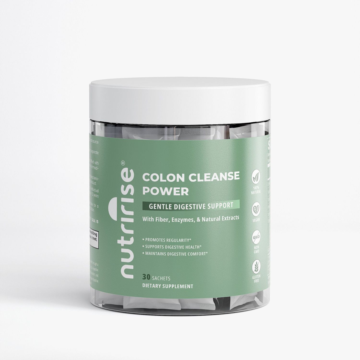Colon Cleanse Power: Gentle Digestive Support With Fiber, Enzymes &amp; Natural Extracts