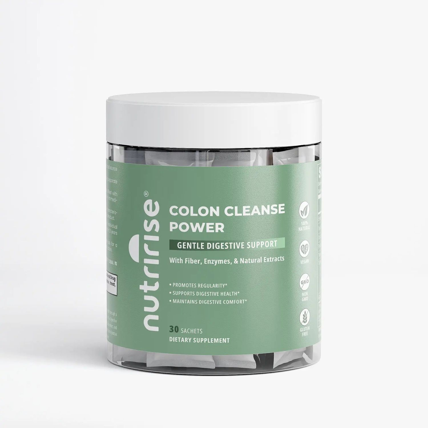 Colon Cleanse Power: Gentle Digestive Support With Fiber, Enzymes &amp; Natural Extracts