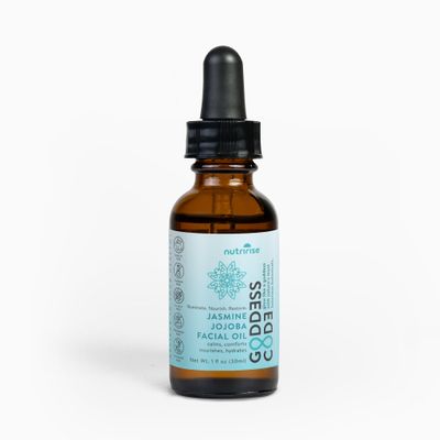 Goddess Code JASMINE JOJOBA Facial Oil | Glow-Enhancing Botanical Hydration | Jojoba &amp; Squalane Blend