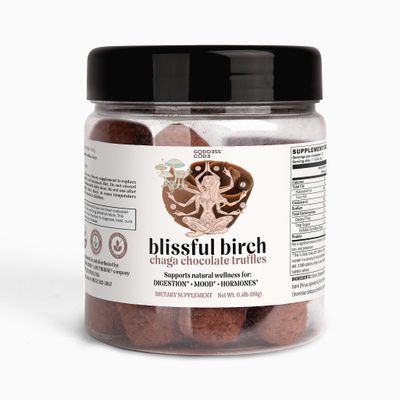 Goddess Code Blissful Birch Chocolate Chaga Truffles - Digestion, Mood, Hormonal Balance