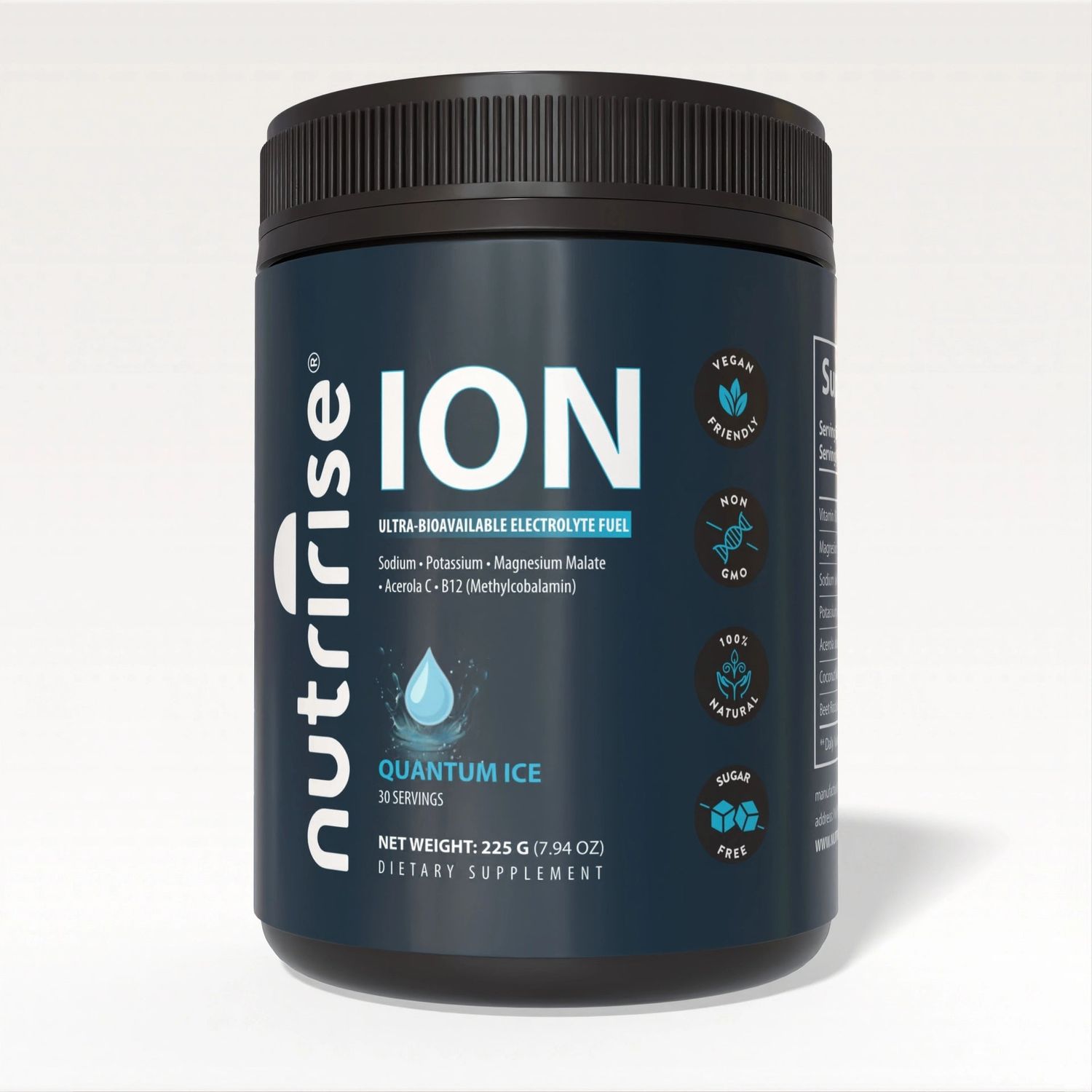 NutriRise ION — Quantum Ice | Ultra-Bioavailable Electrolyte Fuel