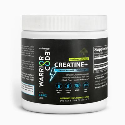 Warrior Code CREATINE+ | Pure Vegan Creatine Monohydrate