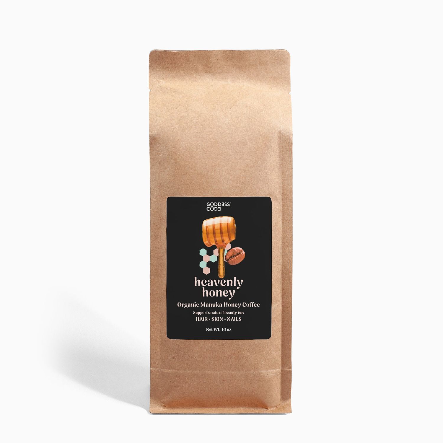 Goddess Code Manuka Honey Coffee 16oz