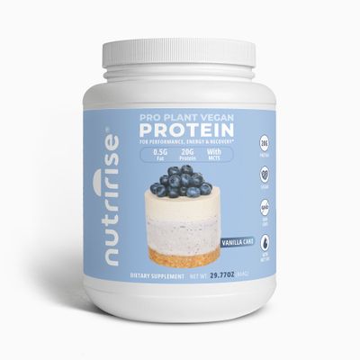 NutriRise Pro Plant Vegan Protein Powder (Vanilla Cake)