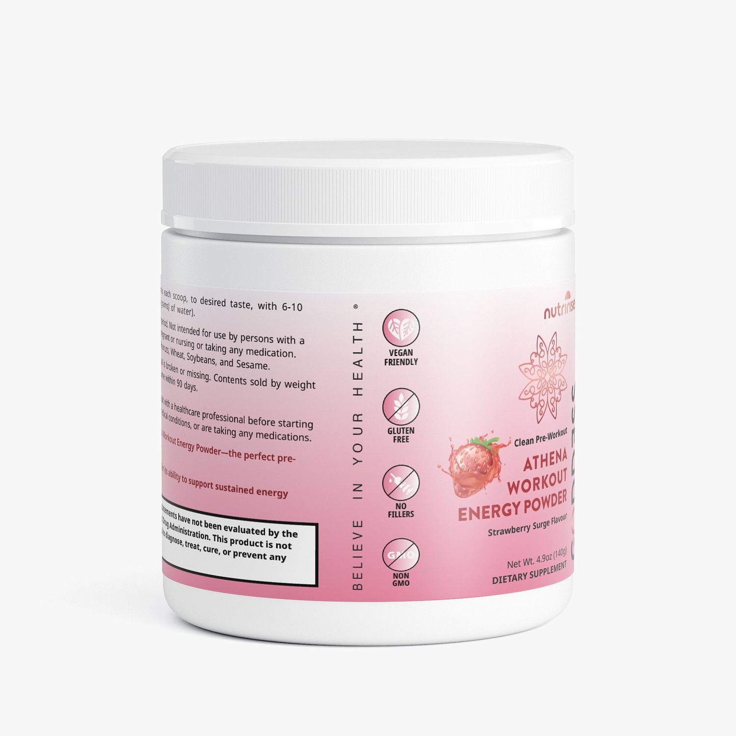 Goddess Code Athena Workout Energy Powder - Clean Energy &amp; Hydration - Women Workout Energy Mix