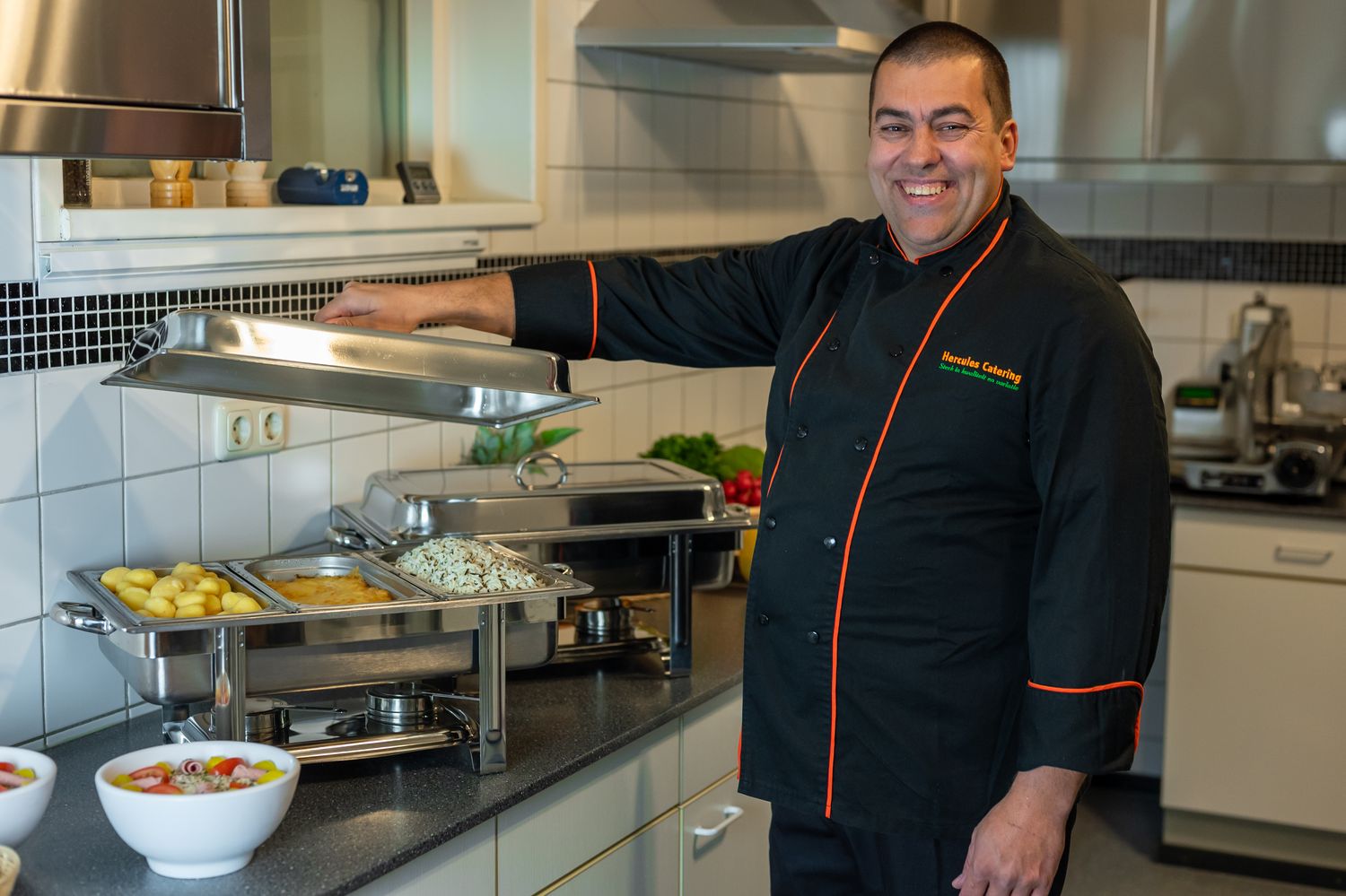 Gerechten warm koud buffet Hercules