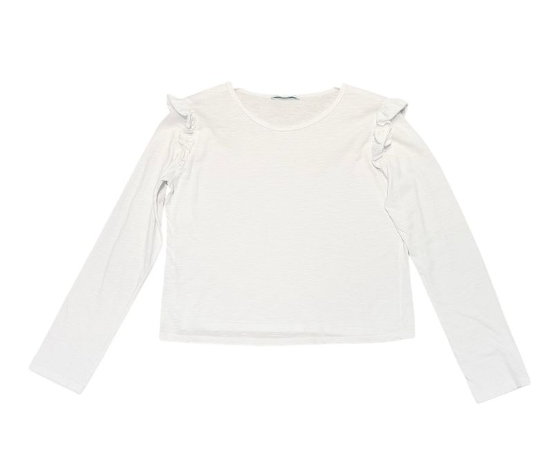 CAMISETA VOLANTITO MANGA
