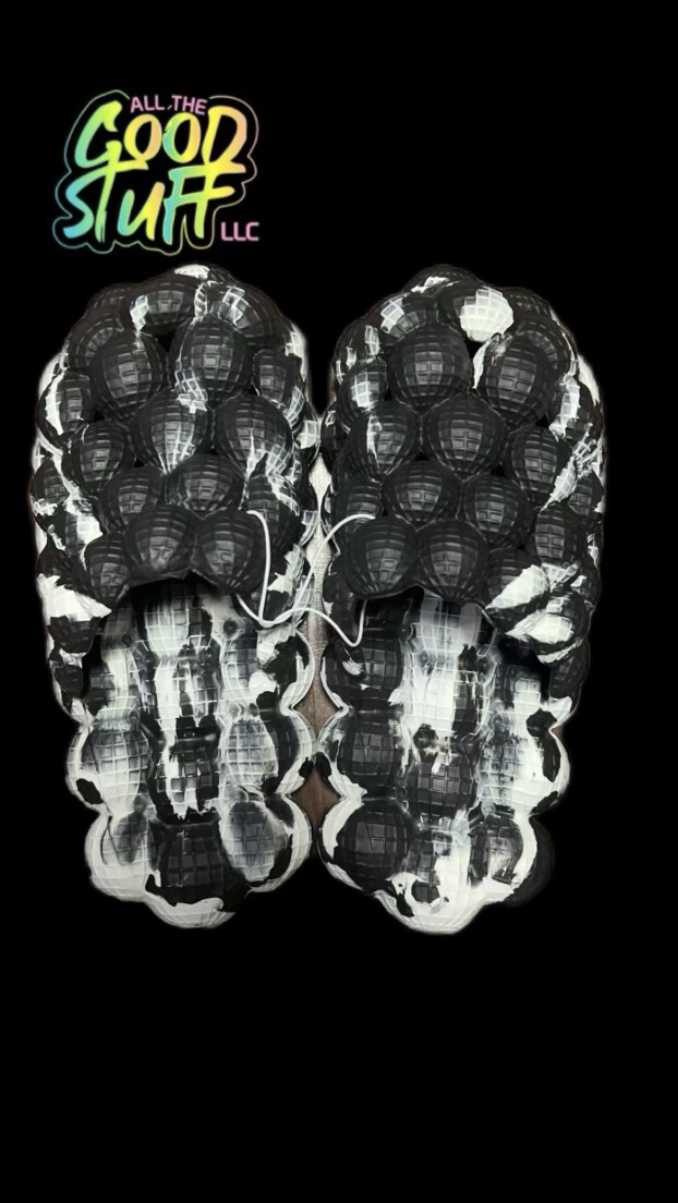 Tie Dye Black Bubble Shoes