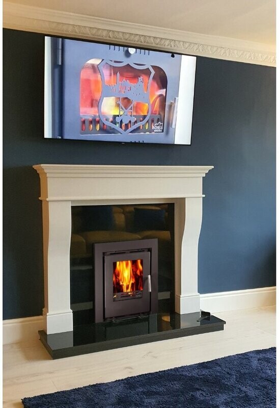 Pisa Marble Fireplace and Boru 400e