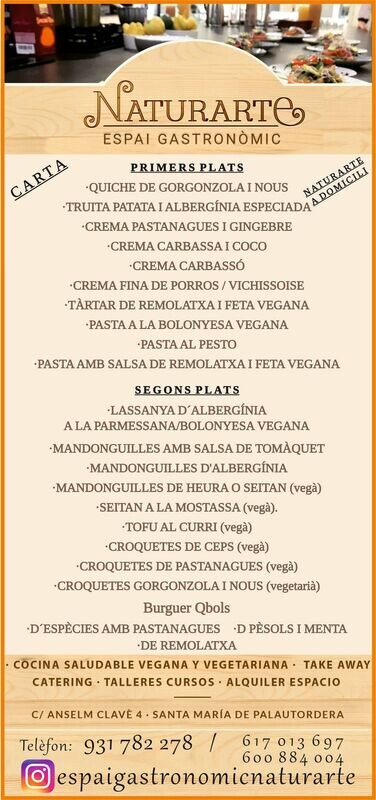 Menú con Postre