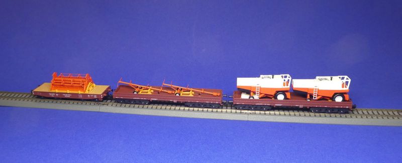 Mähdrescher- Bahntransport Set 1- 3, DR, Ep. IV, Sparset