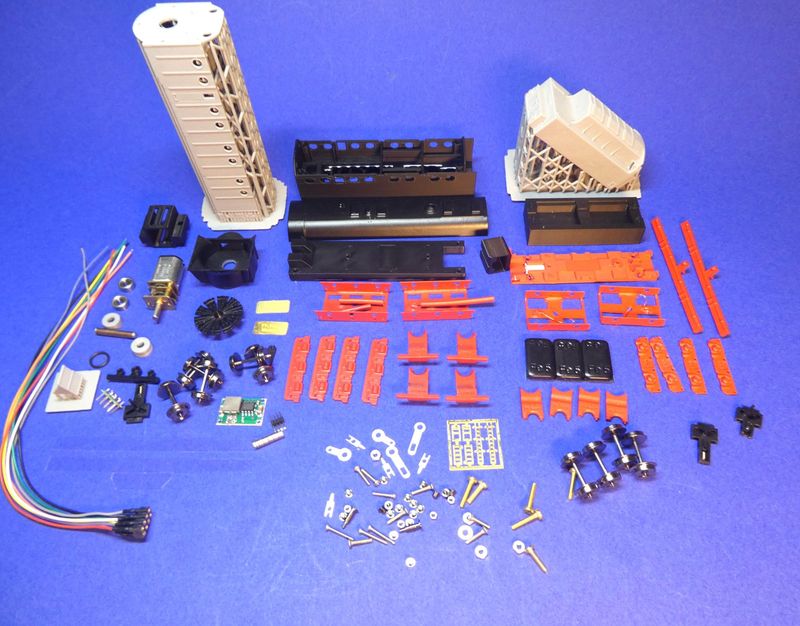 Henschel-Dampfschneeschleuder mit Tender, Komplettbausatz