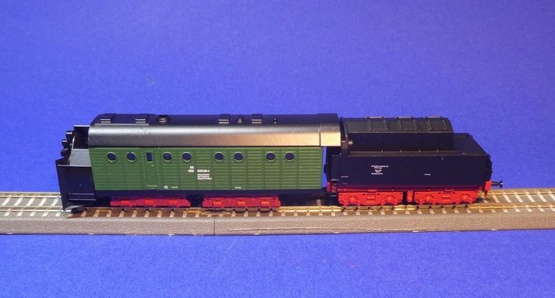 Henschel-Dampfschneeschleuder mit Tender, DR, Staßfurt