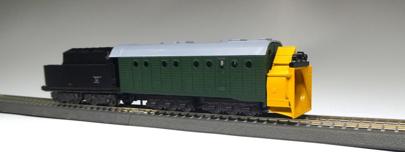 Neuheit I/ 2026: 6achs. Henschel-Dampfschneeschleuder mit Tender, DB, Ep. III- IV, BD Köln, BW Wuppertal