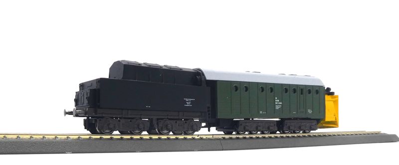 Neuheit 2026: 6achs. Henschel-Dampfschneeschleuder mit Tender, DB, Ep. III- IV, BD Köln, BW Wuppertal