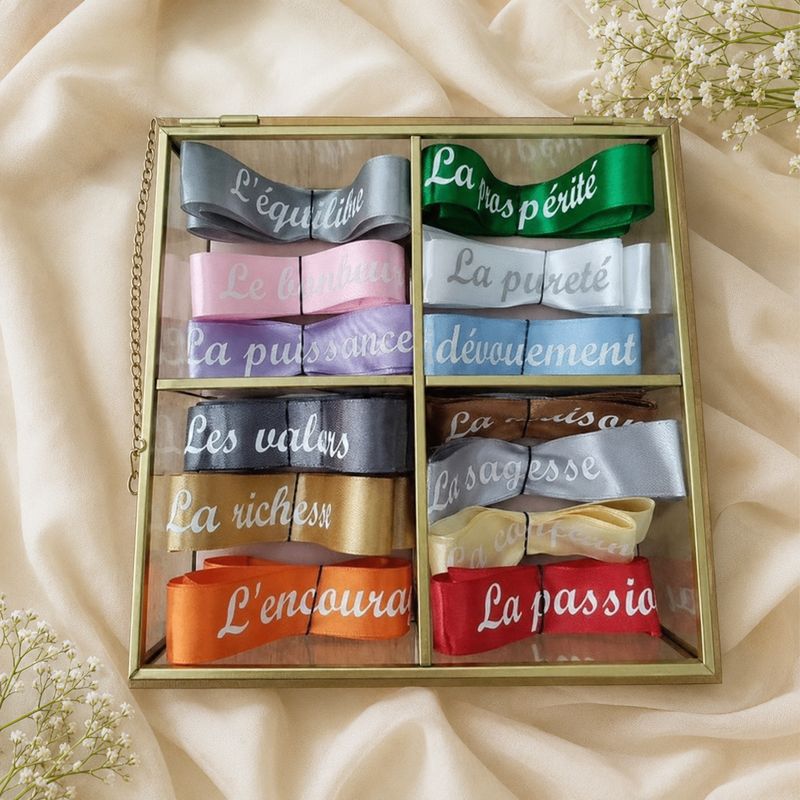 Pack BOLD – 13 rubans de cérémonie laïque déjà personnalisés
