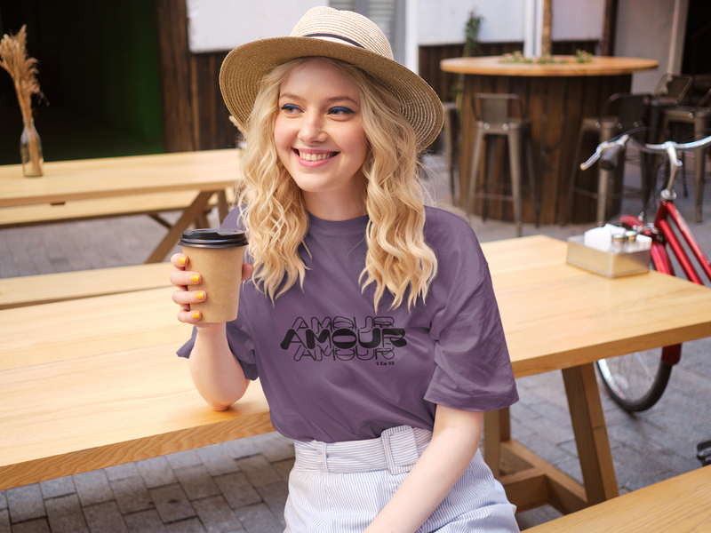 T-shirt Oversize - Amour - Face