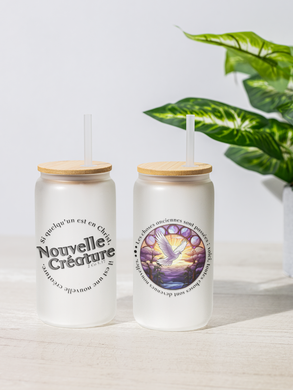 Canette en verre - Nouvelle Créature - 2 Co 5.17