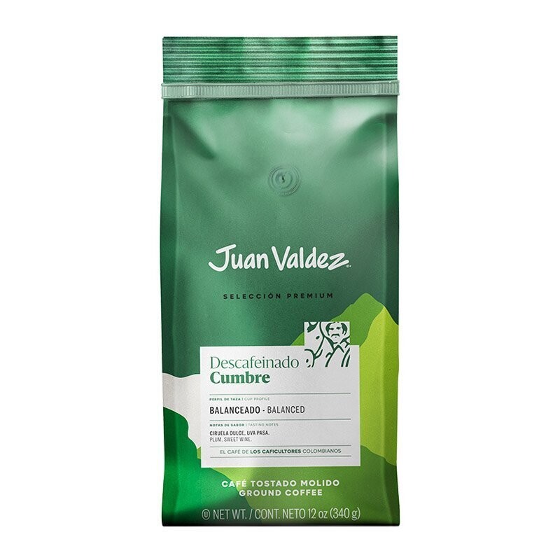 Juan Valdez® Cumbre Descafeinado Gemalen Koffie