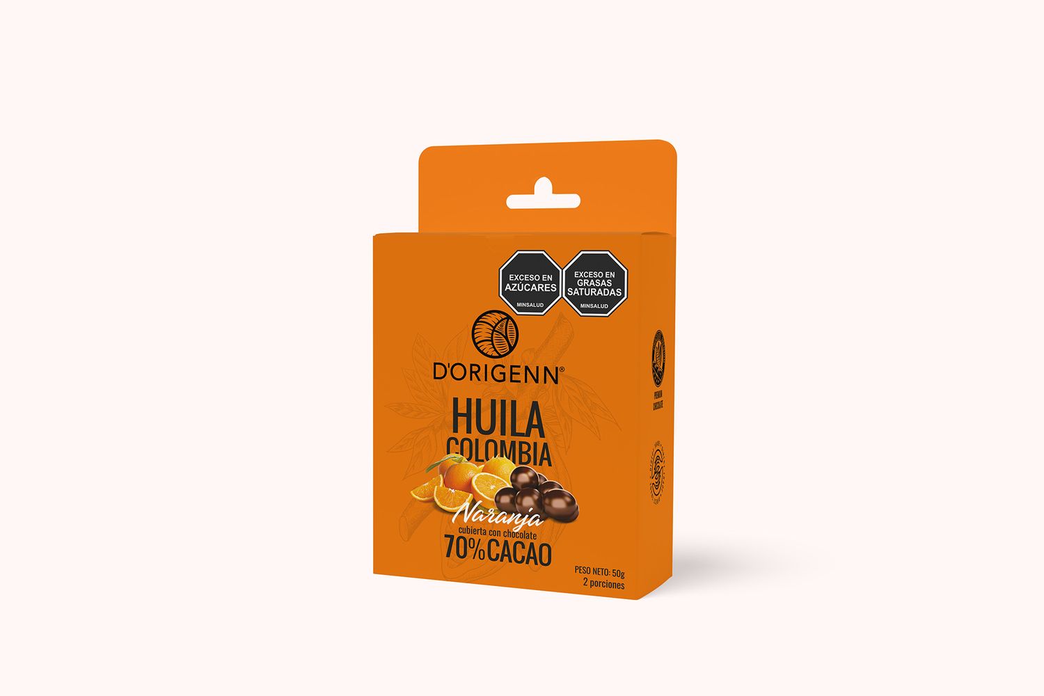 D’Origenn Naranja 70% cacao