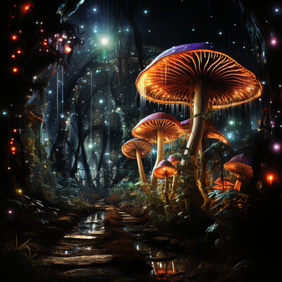 Mystical Mushroom Forest