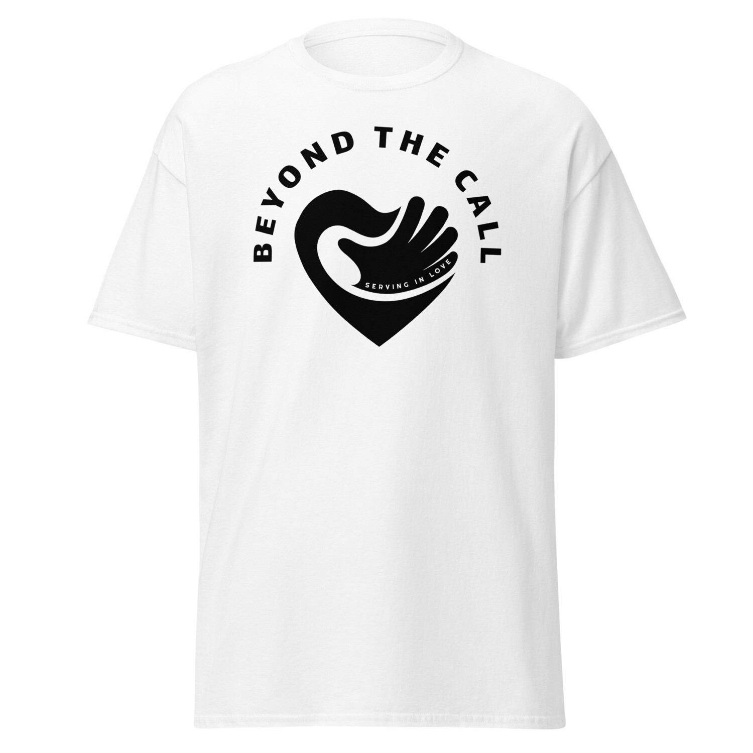 BLACK ON WHITE UNISEX BTC TEE