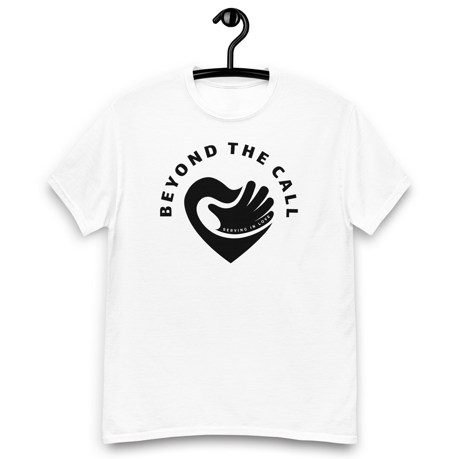 BLACK ON WHITE UNISEX BTC TEE