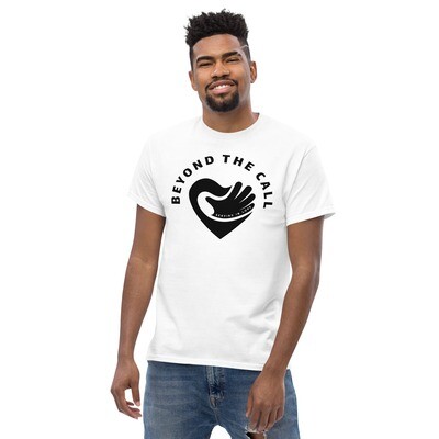 BLACK ON WHITE UNISEX BTC TEE