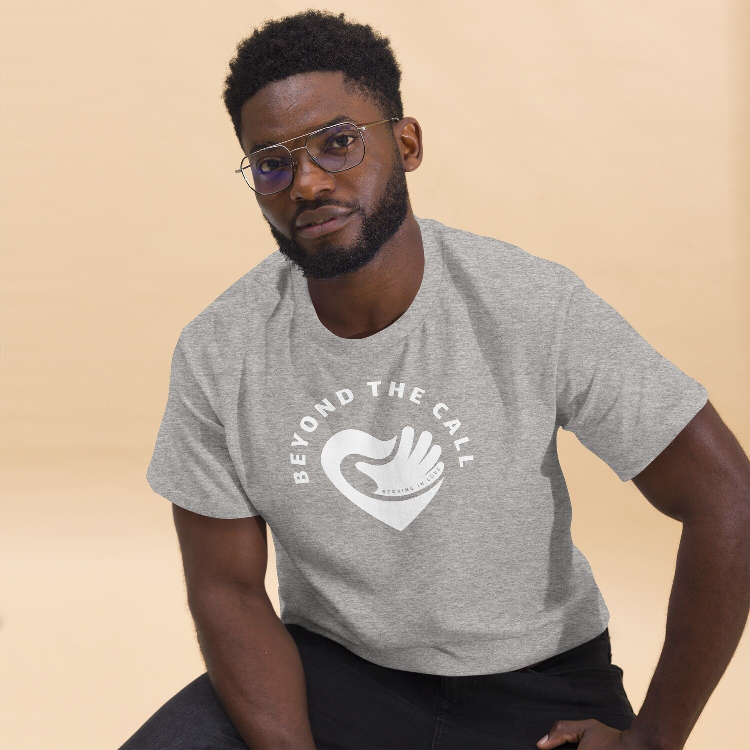 BLACK ON WHITE UNISEX BTC TEE