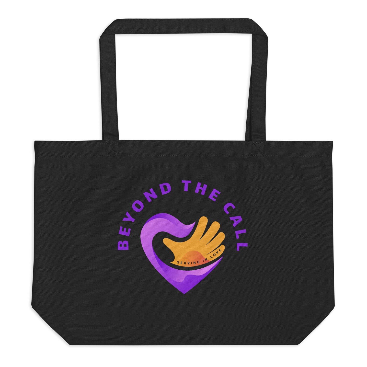 Beyond The Call large organic tote bag