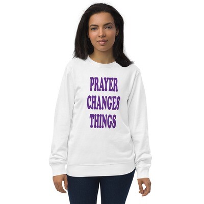 Words I live by BTC Unisex organic sweatshirt