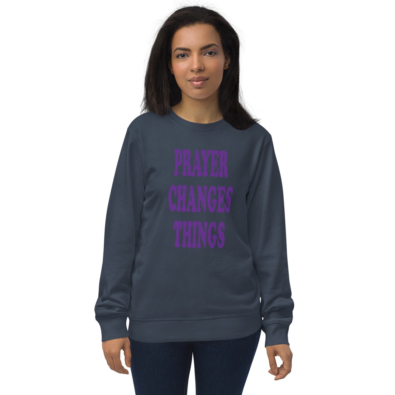 Words I live by BTC Unisex organic sweatshirt