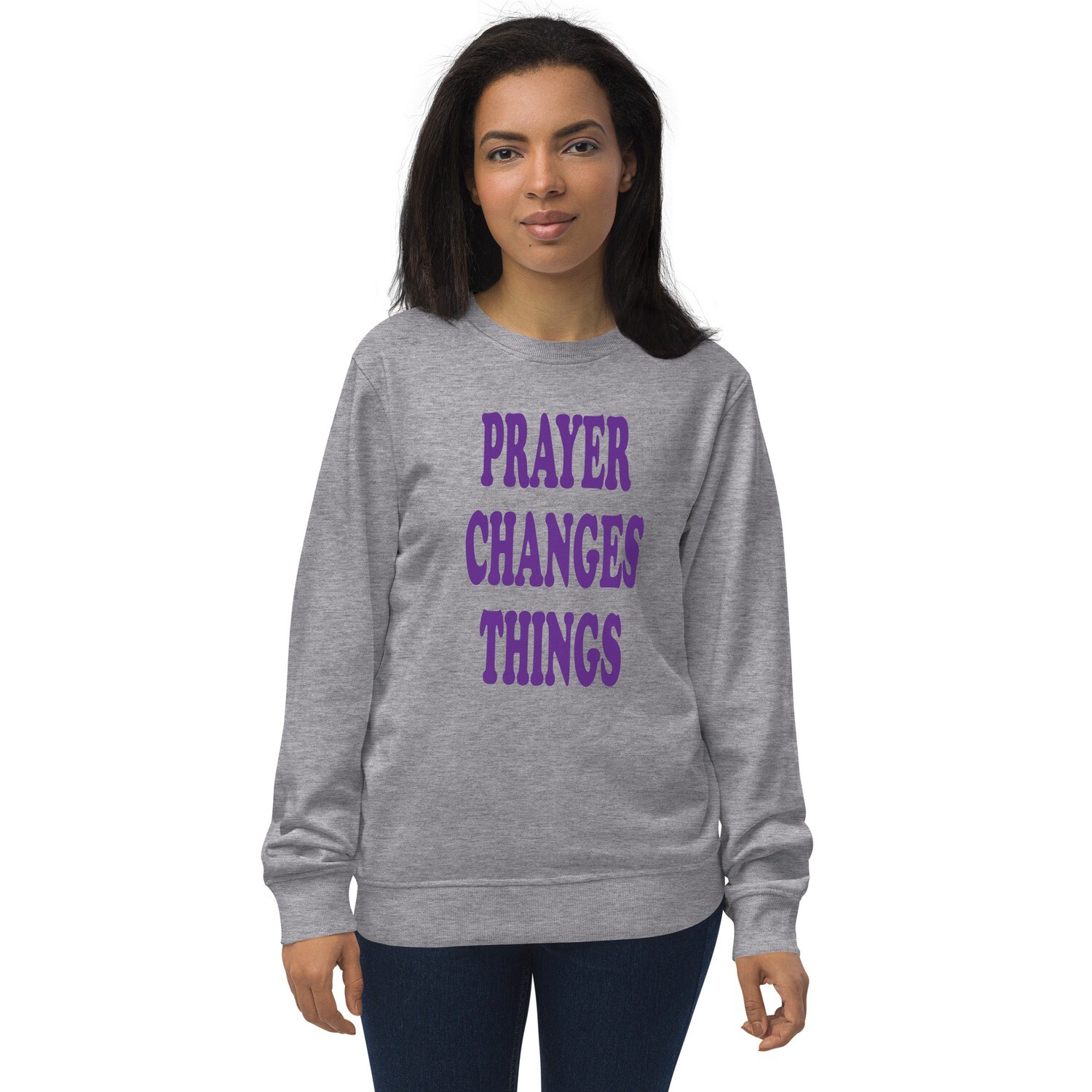 Words I live by BTC Unisex organic sweatshirt