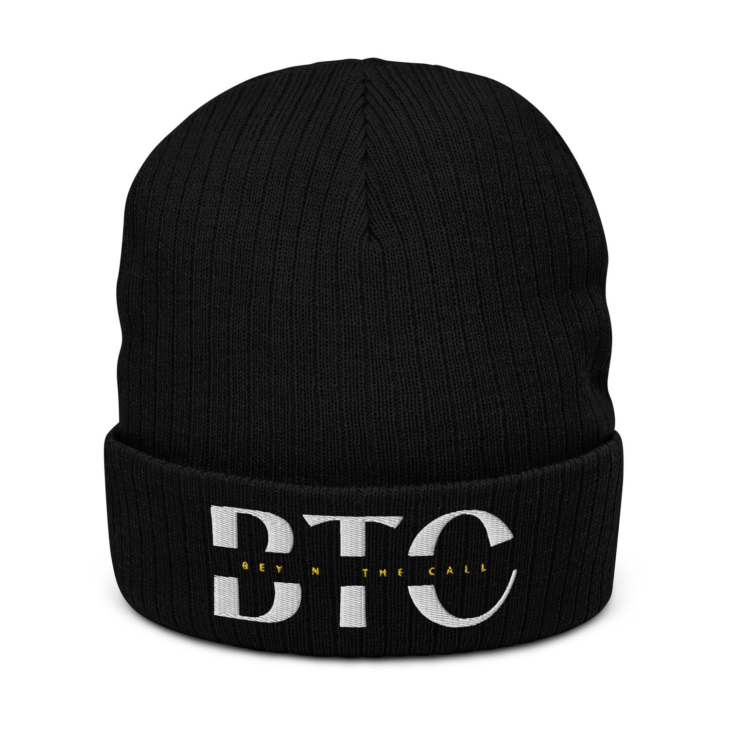 BTC Ribbed knit beanie