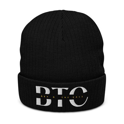 BTC Ribbed knit beanie