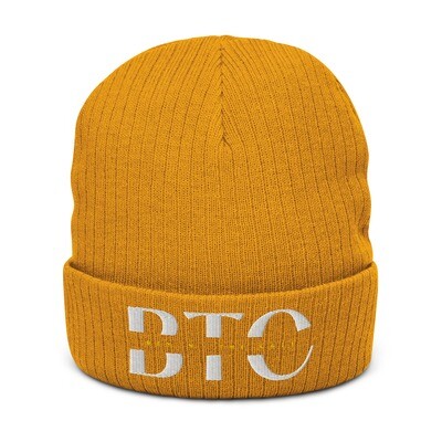 BTC Ribbed knit beanie