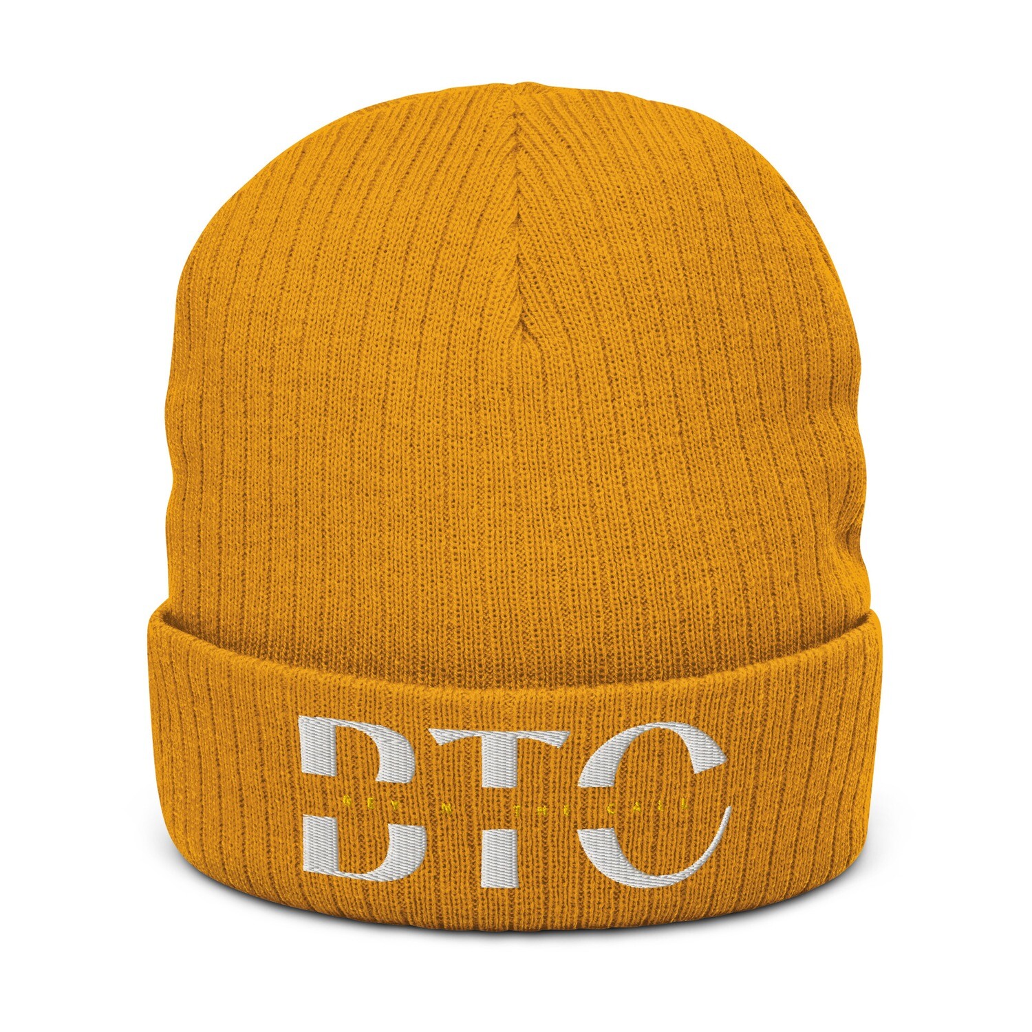 BTC Ribbed knit beanie