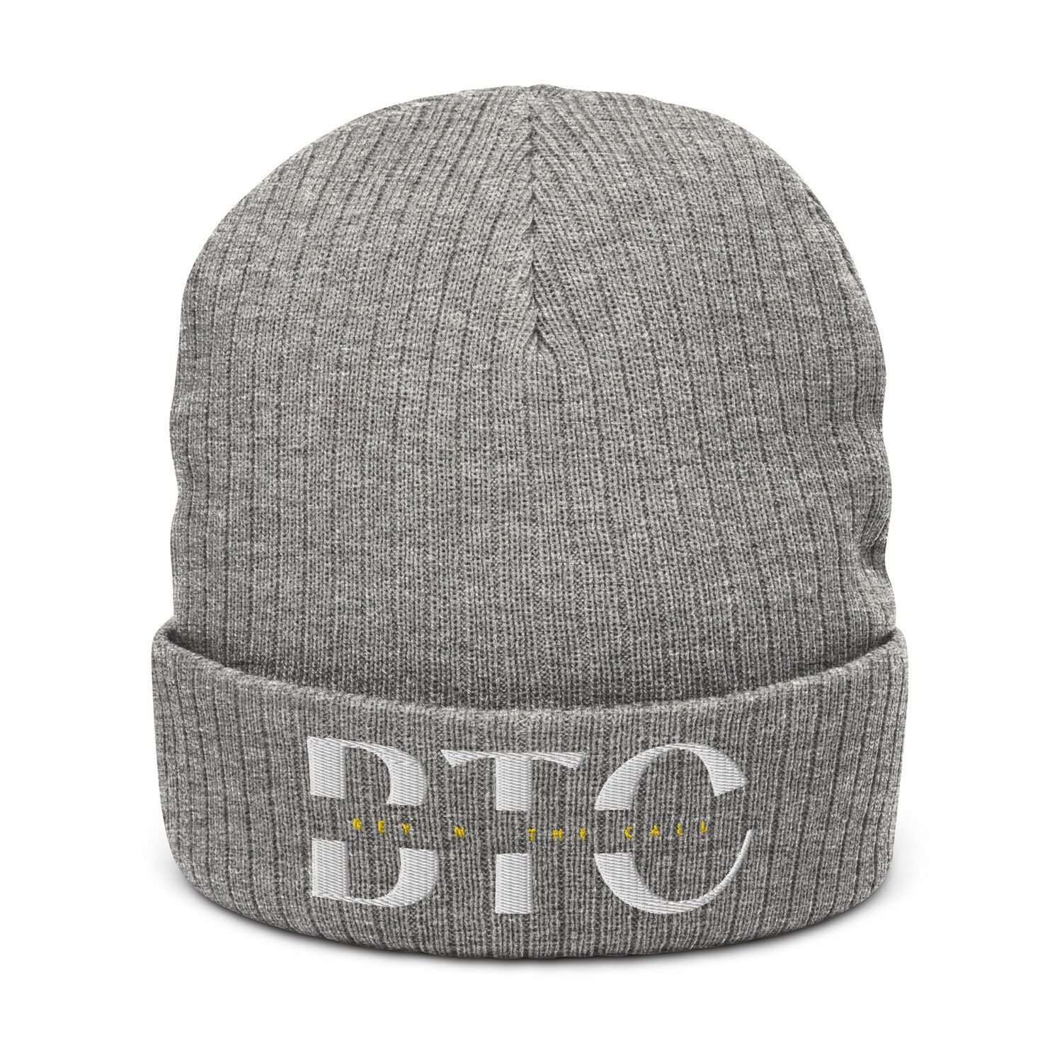 BTC Ribbed knit beanie