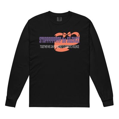 Garment-dyed heavyweight long-sleeve shirt