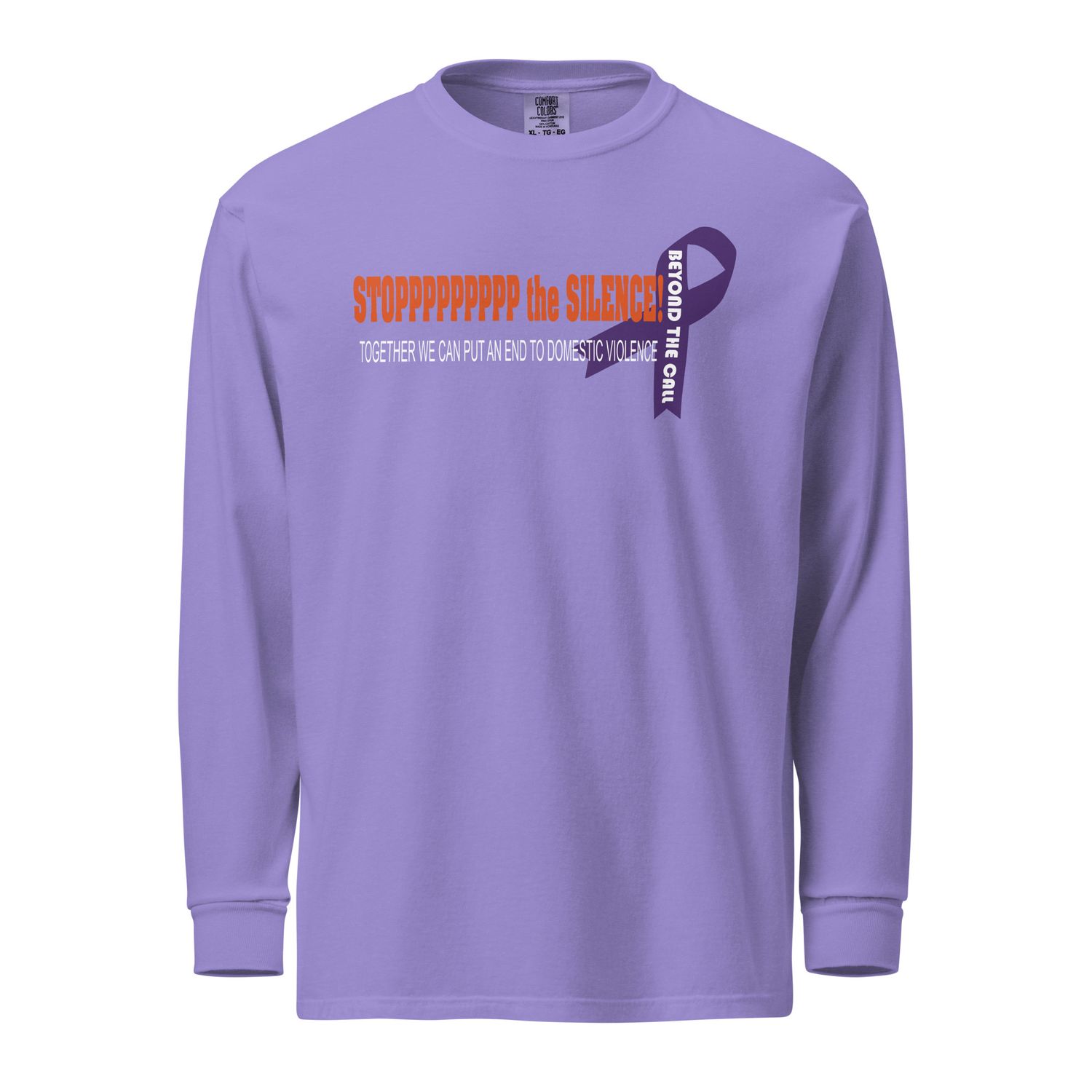 Garment-dyed heavyweight long-sleeve shirt