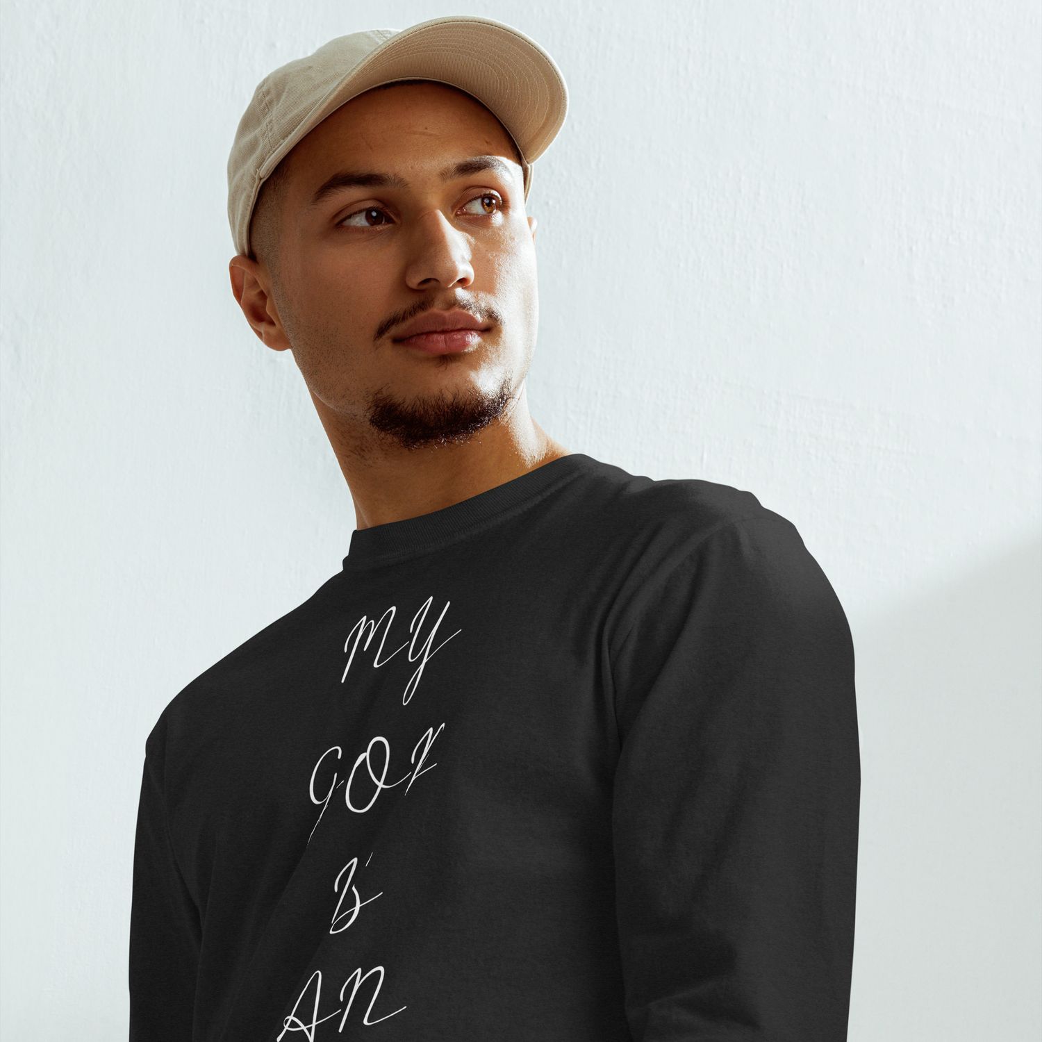 Garment-dyed heavyweight long-sleeve shirt