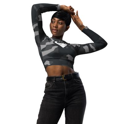 BTC Recycled long-sleeve crop top